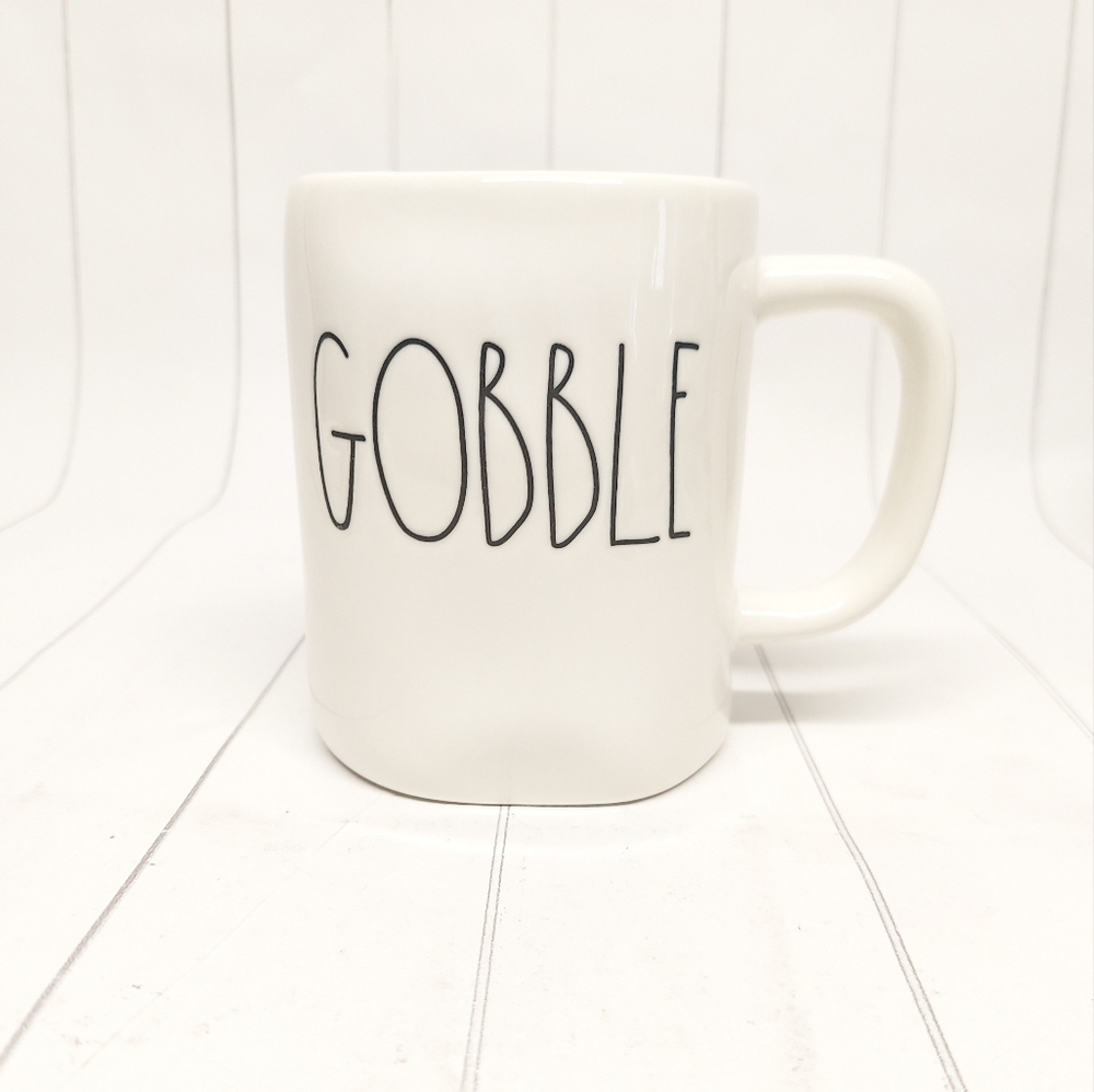 Rae Dunn "Gobble" Mug – Thanksgiving Coffee Cup